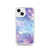 Blue and Purple Textured Tie Dye Case for iPhone®