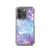 Blue and Purple Textured Tie Dye Case for iPhone®