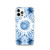 Sun and Moon Navy Tie Dye Case for iPhone®