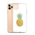 Cute Pineapple on White Case for iPhone®