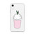 Cute Pink Frappe Clear Case for iPhone®