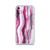 Pink and White Striped Marble Case for iPhone®