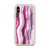 Pink and White Striped Marble Case for iPhone®