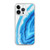 Blue and White Agate Clear Case for iPhone®