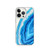 Blue and White Agate Clear Case for iPhone®