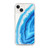 Blue and White Agate Clear Case for iPhone®