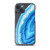 Blue and White Agate Clear Case for iPhone®