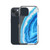 Blue and White Agate Clear Case for iPhone®