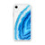 Blue and White Agate Clear Case for iPhone®