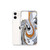 Brown and Grey Swirls of Paint Case for iPhone®