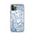 Blue and White Paint Siwrls Case for iPhone®