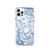 Blue and White Paint Siwrls Case for iPhone®