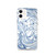 Blue and White Paint Siwrls Case for iPhone®