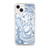 Blue and White Paint Siwrls Case for iPhone®