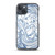 Blue and White Paint Siwrls Case for iPhone®