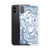 Blue and White Paint Siwrls Case for iPhone®