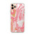 Pink and Gold Paint Swirls Case for iPhone®