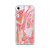 Pink and Gold Paint Swirls Case for iPhone®