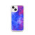 Blue and Hot Pink Tie Dye Case for iPhone®