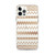 Brown Henna Pattern Clear Case for iPhone®