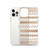 Brown Henna Pattern Clear Case for iPhone®