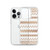 Brown Henna Pattern Clear Case for iPhone®