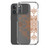 Circular Brown Henna Design Clear Case for iPhone®