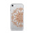 Circular Brown Henna Design Clear Case for iPhone®