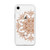 Circular Brown Henna Design Clear Case for iPhone®