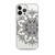 Circular Black Henna Clear Design Case for iPhone®