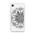 Circular Black Henna Clear Design Case for iPhone®