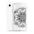 Circular Black Henna Clear Design Case for iPhone®