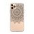 Black Henna Design Clear Case for iPhone®