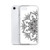 Black Circular Henna Design on White Case for iPhone®