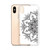 Black Circular Henna Design on White Case for iPhone®