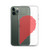 Scribble Heart (Right Side) Clear Case for iPhone®