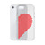 Scribble Heart (Right Side) Clear Case for iPhone®