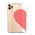 Scribble Heart (Left Side) Clear Case for iPhone® 