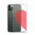 Scribble Heart (Left Side) Clear Case for iPhone® 