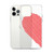 Scribble Heart (Left Side) Clear Case for iPhone® 