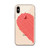 Scribble Heart (Left Side) Clear Case for iPhone® 