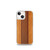 Tan Leather Stripes Case for iPhone®
