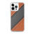 Tan and Black Diagonal Leather Stripes Case for iPhone®