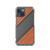 Tan and Black Diagonal Leather Stripes Case for iPhone®