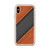 Tan and Black Diagonal Leather Stripes Case for iPhone®