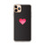 Pink Heart on Black Case for iPhone®