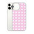 White Heart Pattern on Pink Case for iPhone®