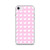 White Heart Pattern on Pink Case for iPhone®