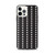 White Heart Pattern on Black Case for iPhone®