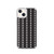 White Heart Pattern on Black Case for iPhone®
